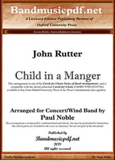 Child in a Manger Concert Band sheet music cover